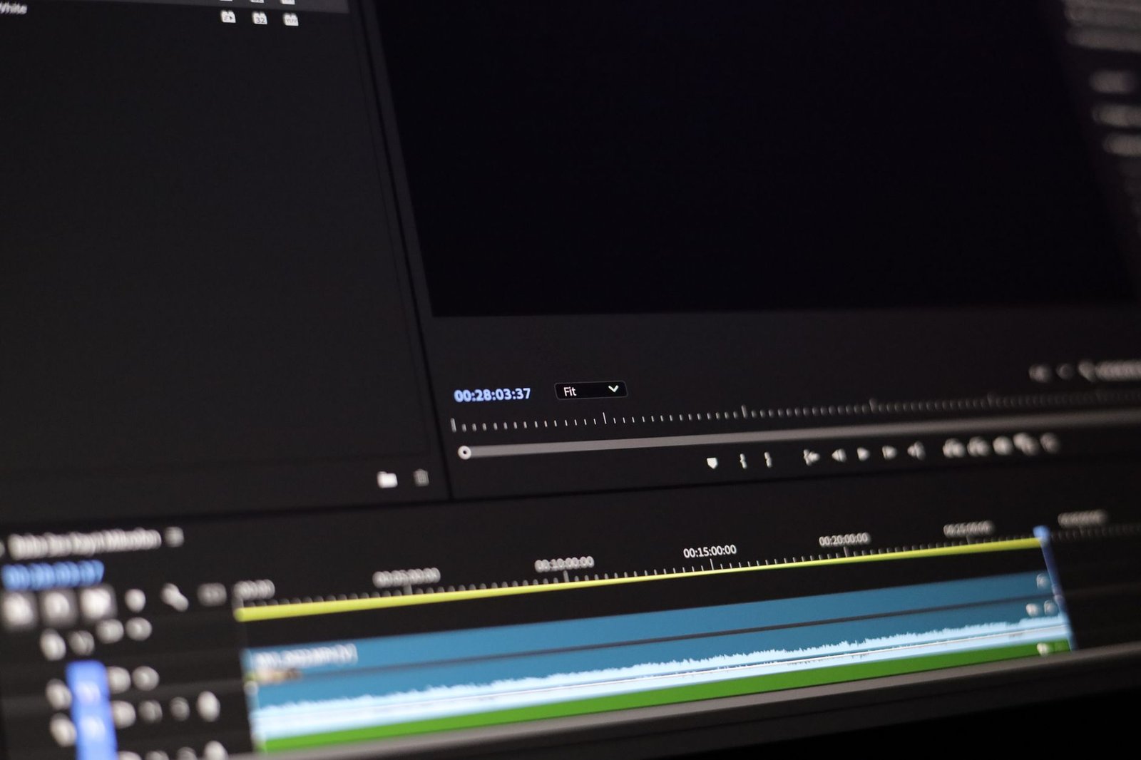 A video editing software timeline showing multiple video tracks.