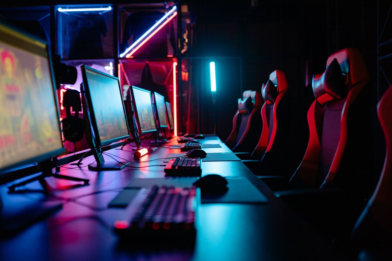 A modern gaming PC with RGB lighting, showcasing an internal SSD.